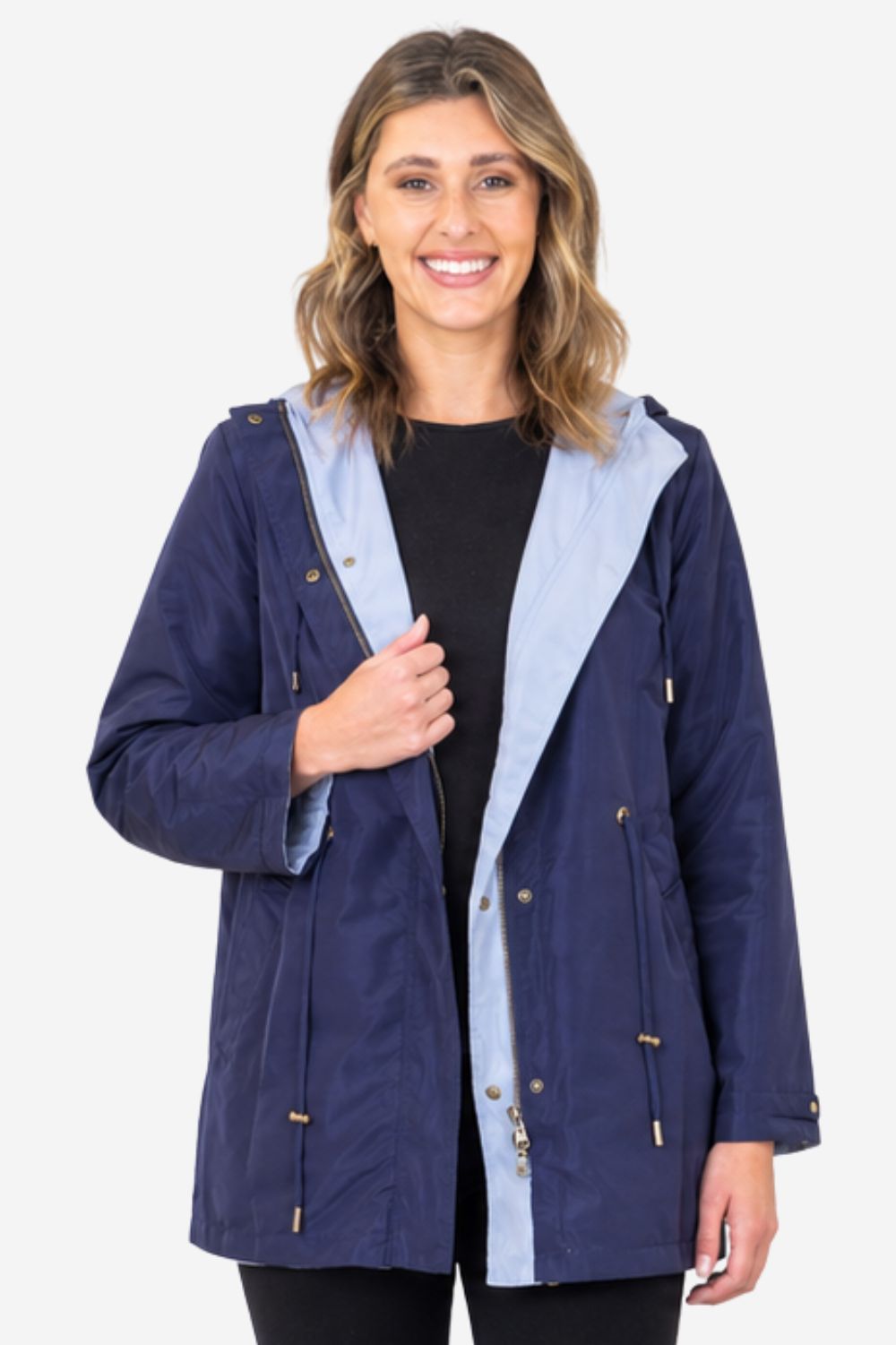 Silvermaple Collection - Summit Reversible Jacket | Navy/Pale Blue - Jacket - Silvermaple Boutique 