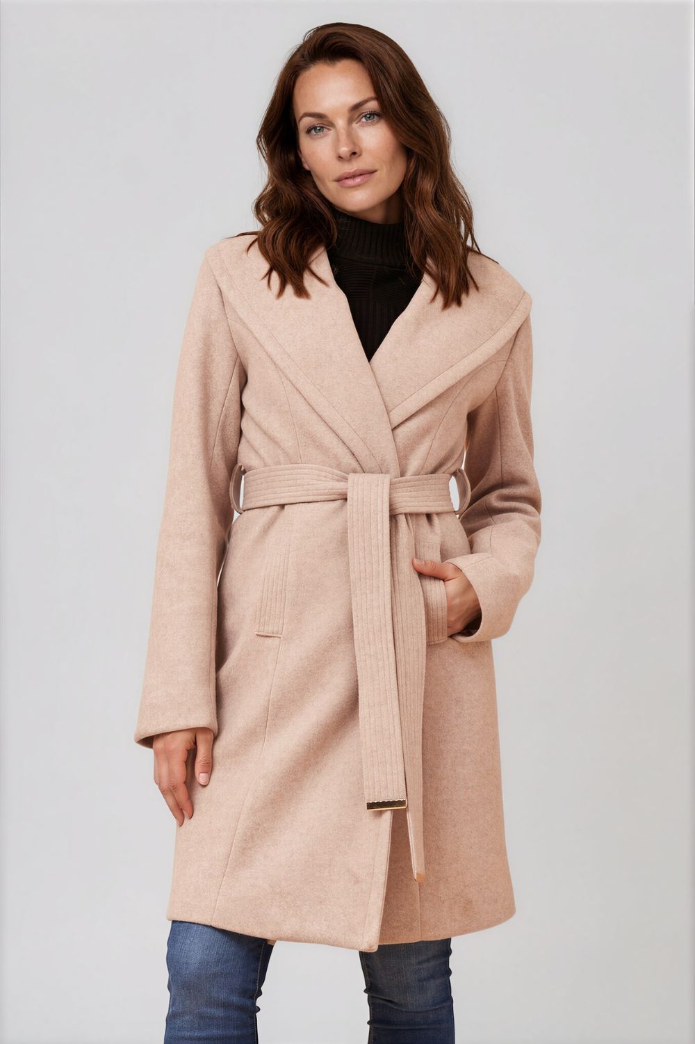 Silvermaple Collection - Timeless Shawl Collar Coat | Latte - Coat - Silvermaple Boutique 