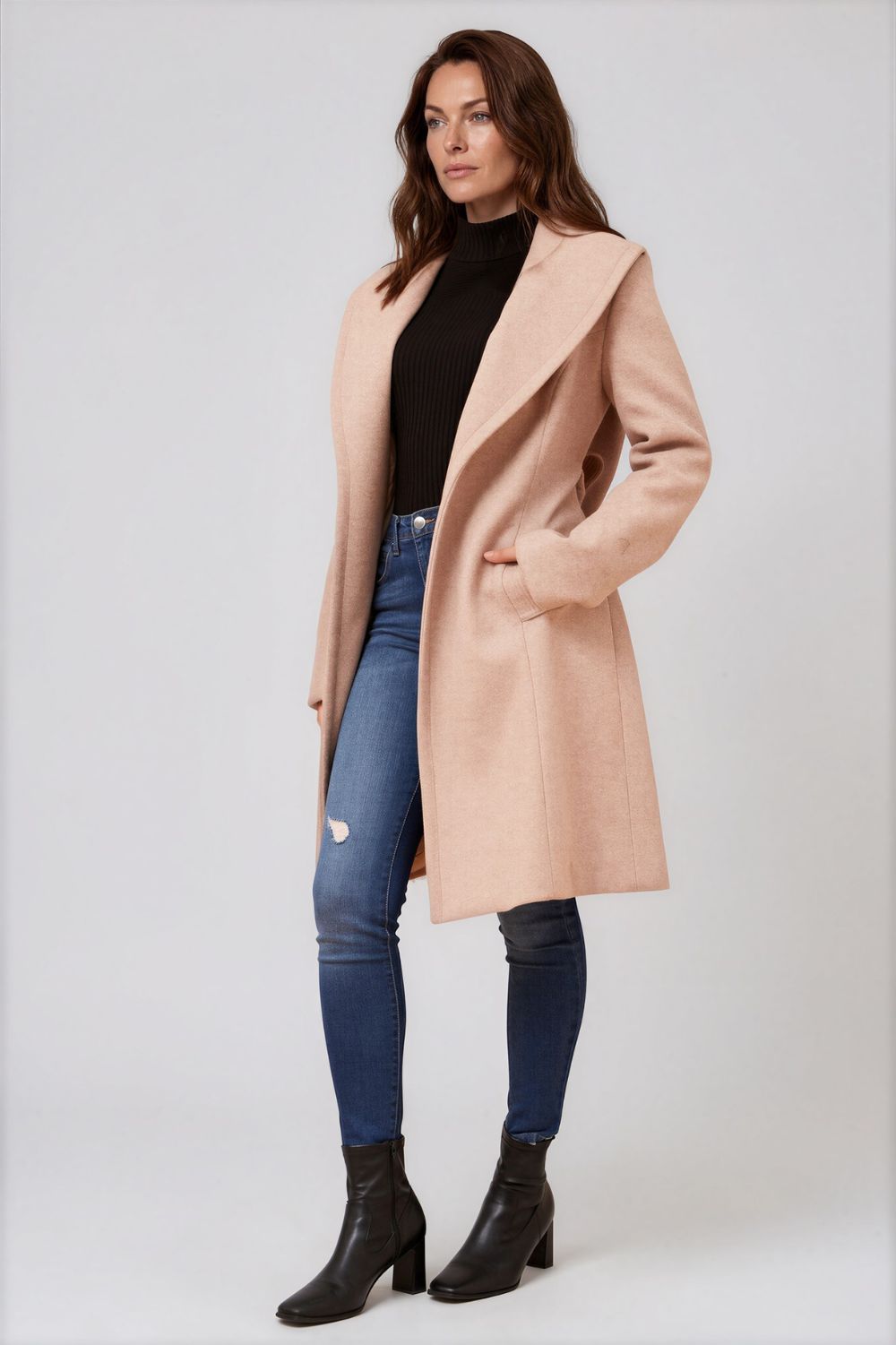 Silvermaple Collection - Timeless Shawl Collar Coat | Latte - Coat - Silvermaple Boutique 
