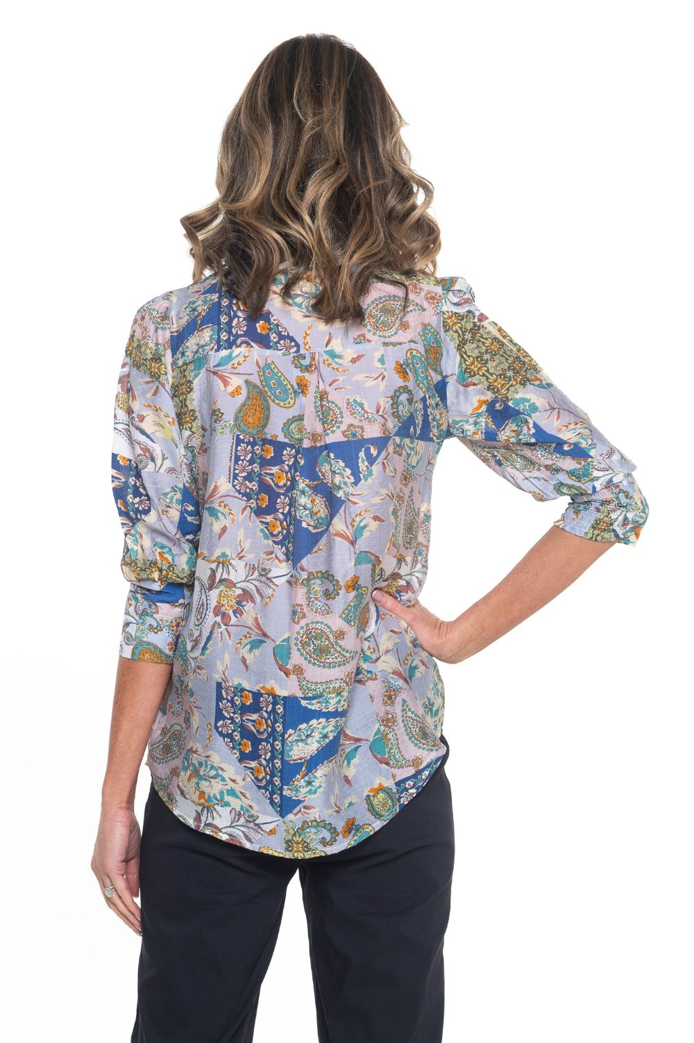 Silvermaple Collection - Velora Shirt | Powdered Indigo - Shirt - Silvermaple Boutique 