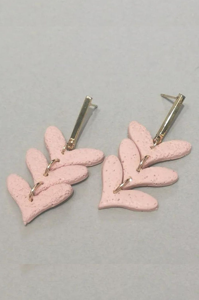 Love Clay Earrings | Pink - Silvermaple Boutique