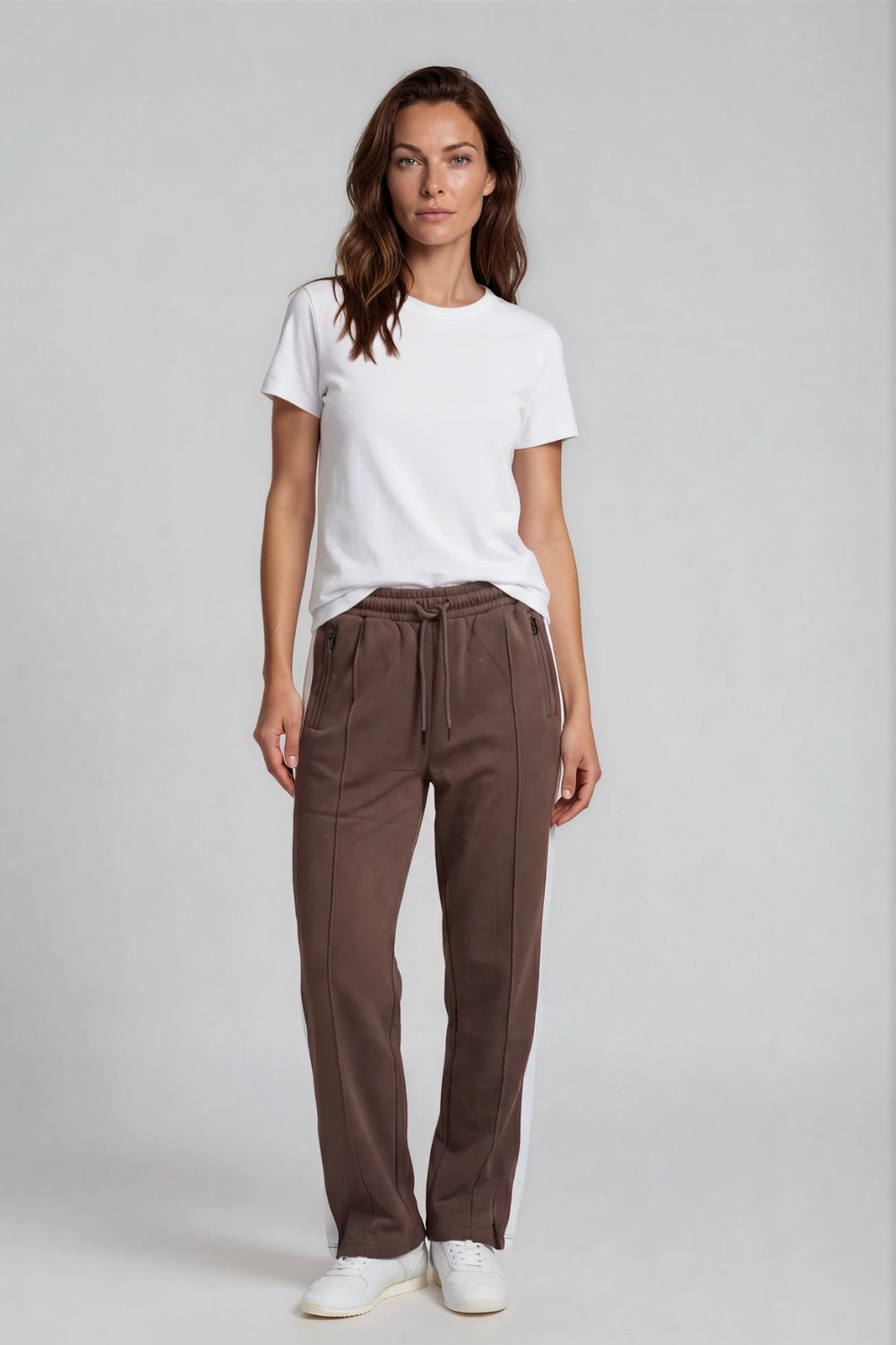 Silvermaple Collection - Oasis Stripe Pant | Chocolate - Pants - Silvermaple Boutique 