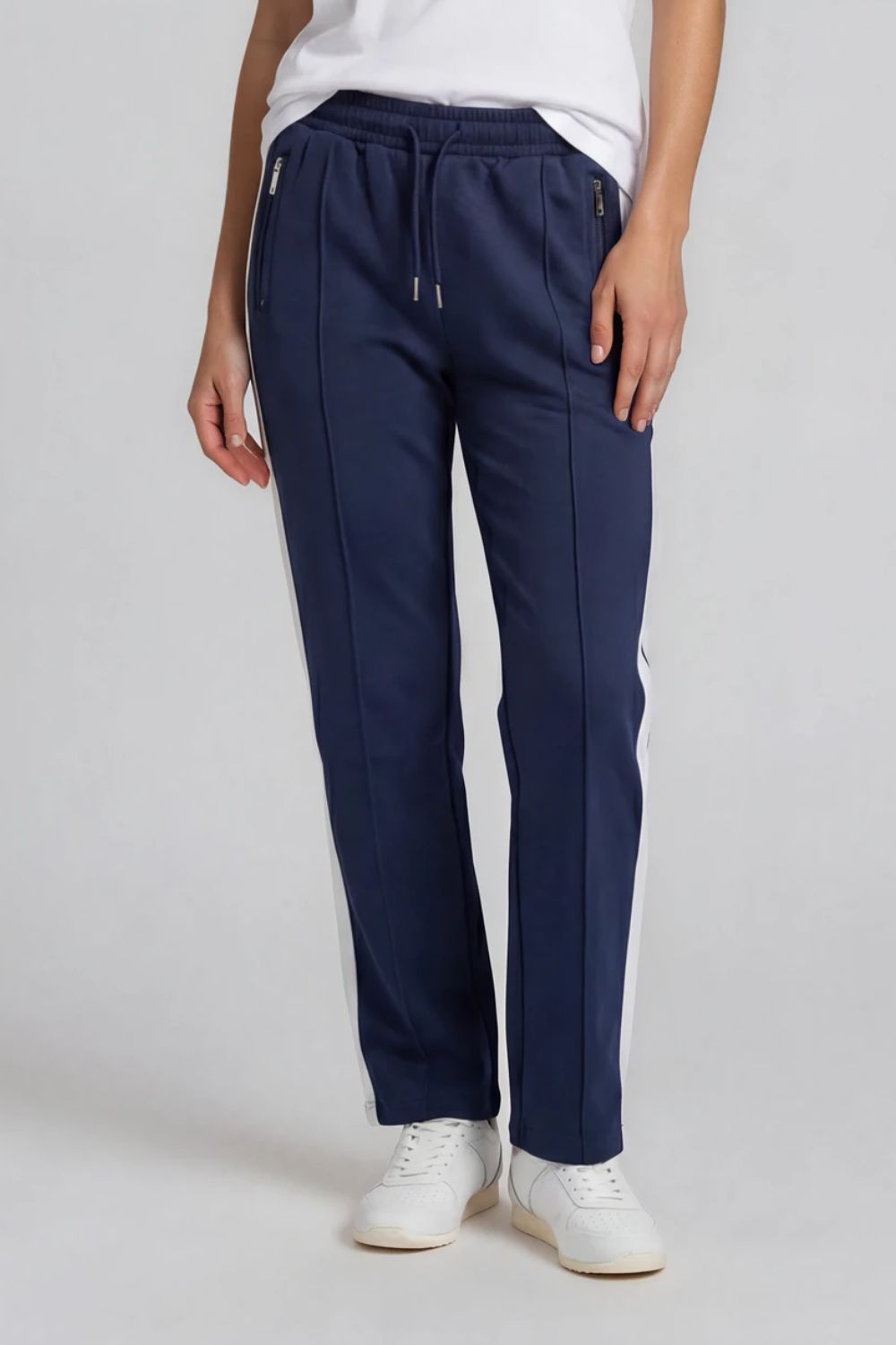 Silvermaple Collection - Oasis Stripe Pant | Navy - Pants - Silvermaple Boutique 