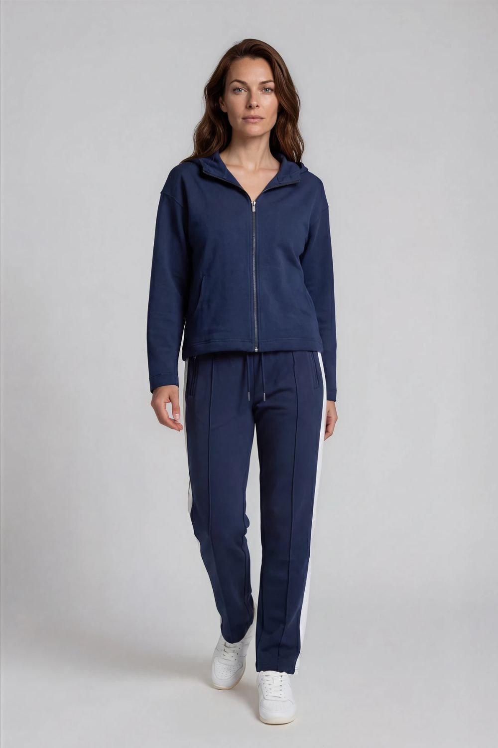 Silvermaple Collection - Oasis Zip Jacket | Navy - Jacket - Silvermaple Boutique 