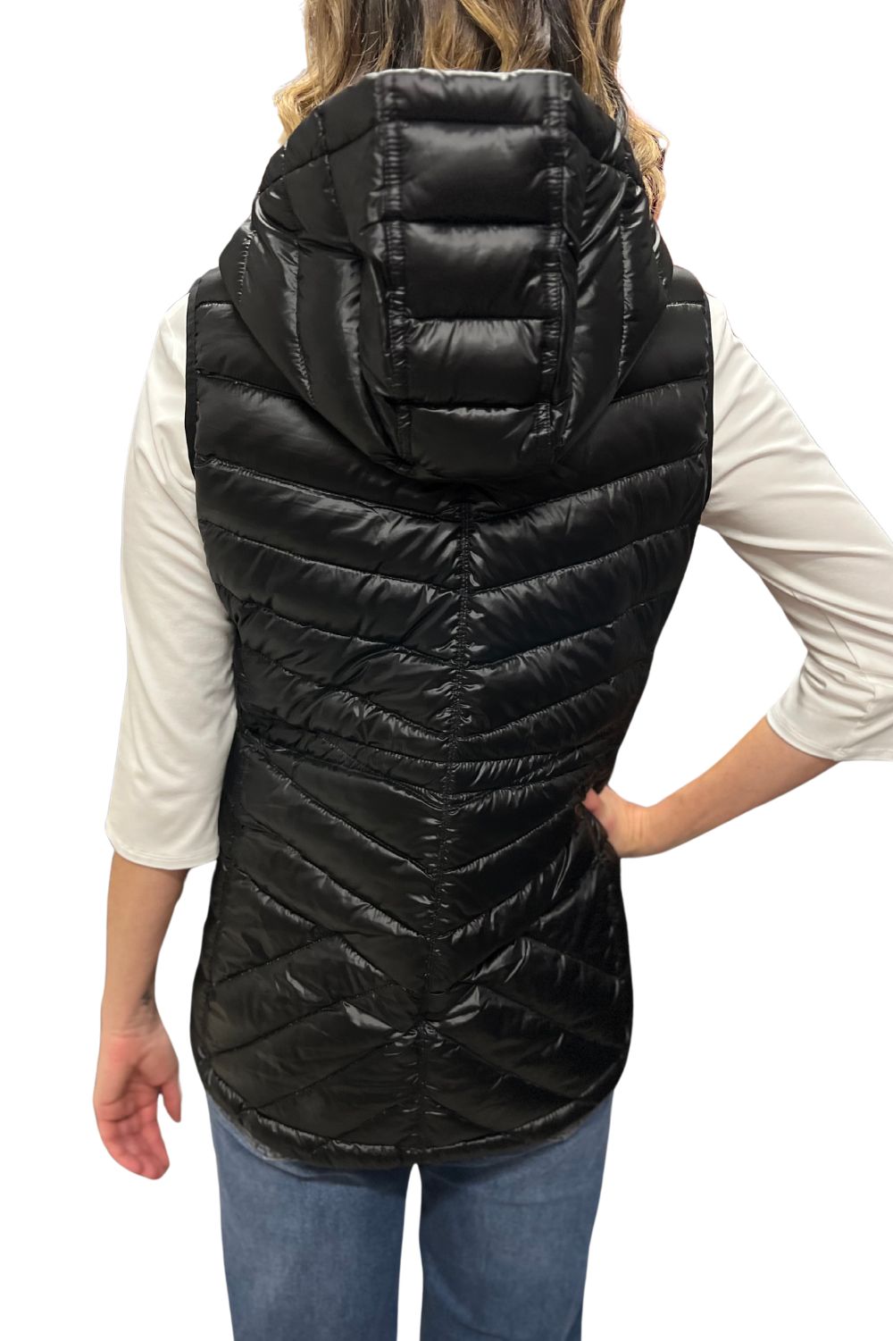 Silvermaple Collection - Down Filled Puffer Vest | Black - Jacket - Silvermaple Boutique 