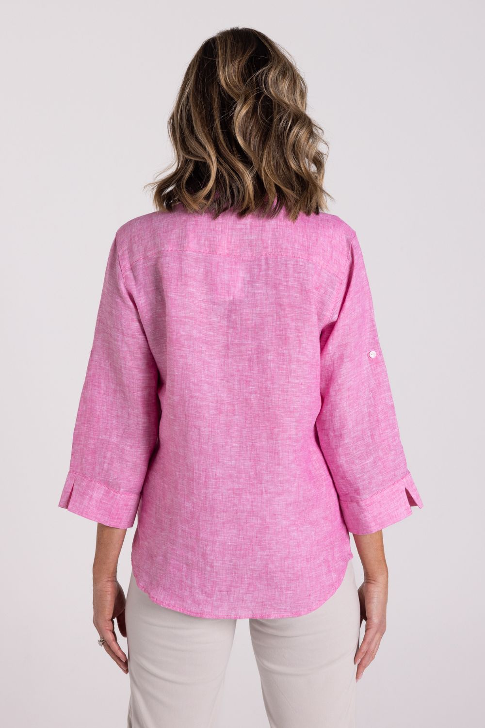 Silvermaple Collection - Charlotte Linen Shirt | Pink - Shirt - Silvermaple Boutique 