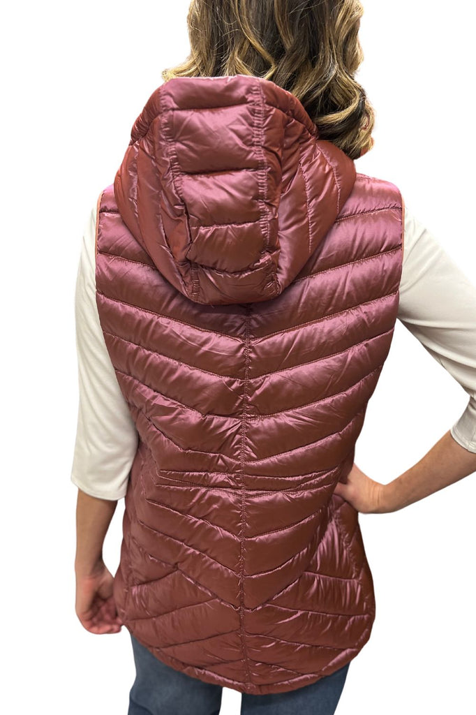 Silvermaple Collection Down Filled Puffer Vest | Rose_Silvermaple Boutique