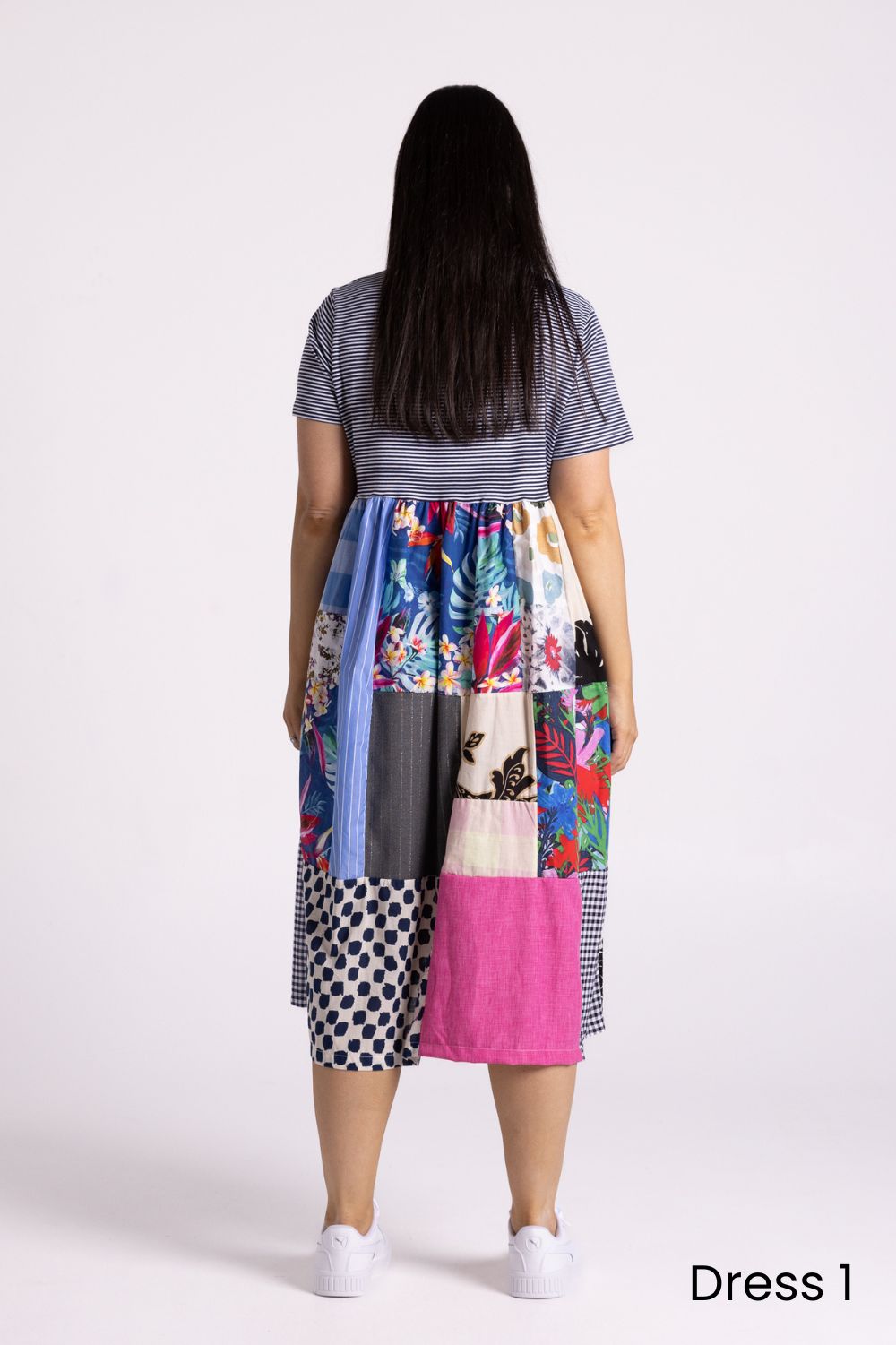 Silvermaple Collection - Patchwork Dress | Multi - Dress - Silvermaple Boutique 