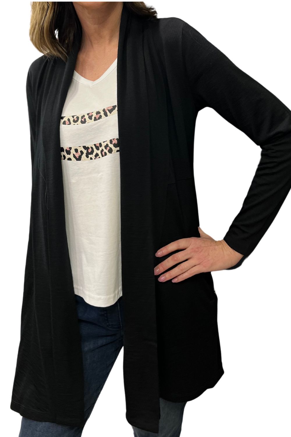 Silvermaple Collection - Lucinda Merino Cardigan | Black - Cardigan - Silvermaple Boutique 