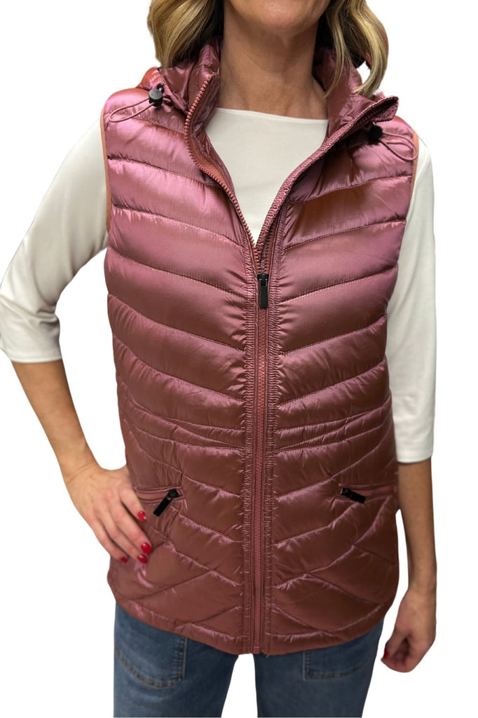 Silvermaple Collection Down Filled Puffer Vest | Rose_Silvermaple Boutique