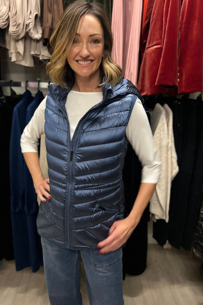 Silvermaple Collection Down Filled Puffer Vest | Azure_Silvermaple Boutique_Silvermaple Boutique