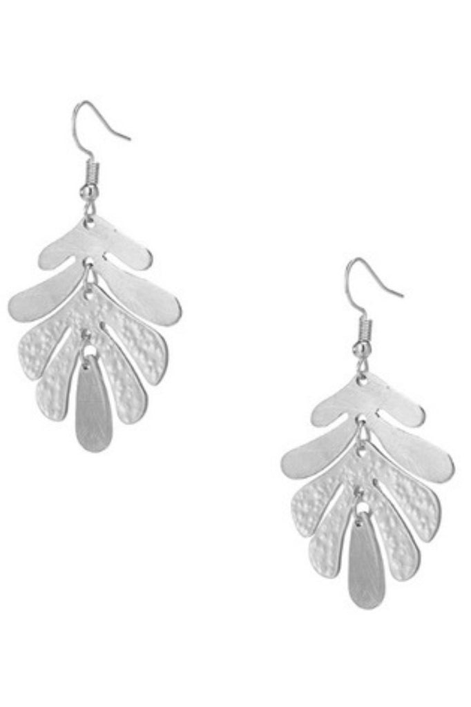 Silvermaple Collection Kirrily Matt Leaf Earrings | Silver_Silvermaple Boutique