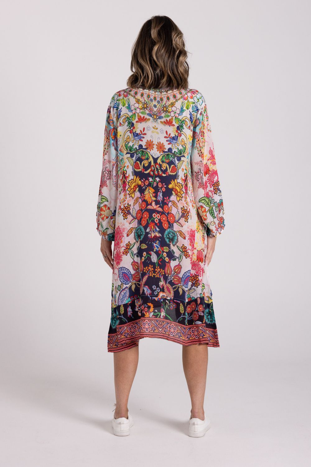 Silvermaple Collection - Amber Crystals Dress | Floral Harmony - Dress - Silvermaple Boutique 