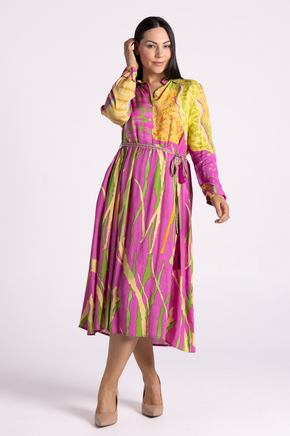 Silvermaple Collection - Isle of Capri Dress | Pink Swirl - Dress - Silvermaple Boutique 