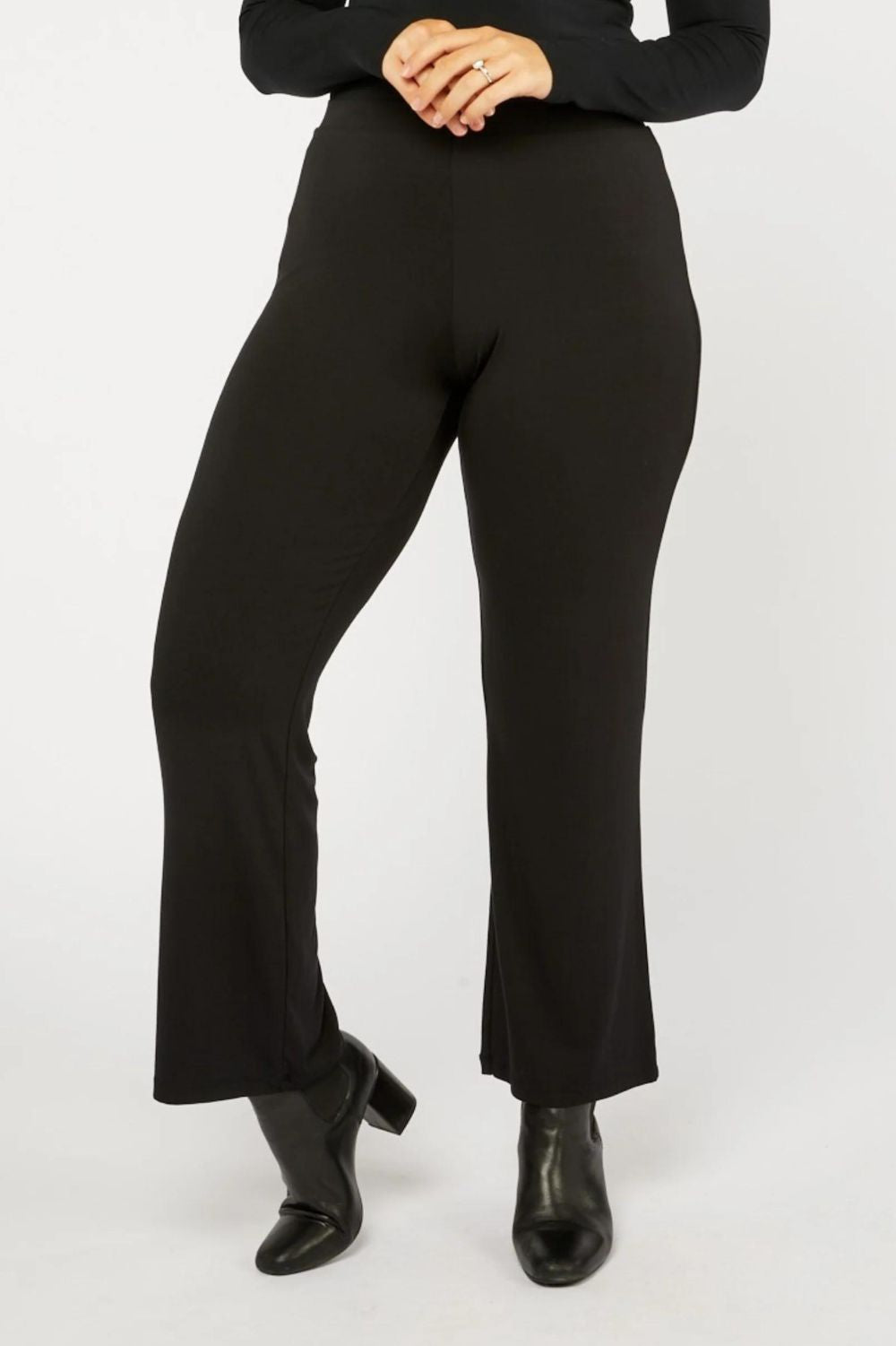 Tani - Full Straight Pant | Black - Pants - Silvermaple Boutique 
