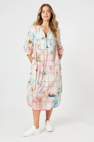 Threadz & Clarity - Capri Print Dress | Pastel Multi - Dress - Silvermaple Boutique 