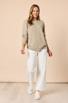 Threadz & Clarity - Alpine Spot Knit | Latte - Knitwear - Silvermaple Boutique 