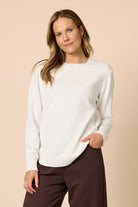 Threadz & Clarity - Alpine Spot Knit | Winter White - Knitwear - Silvermaple Boutique 