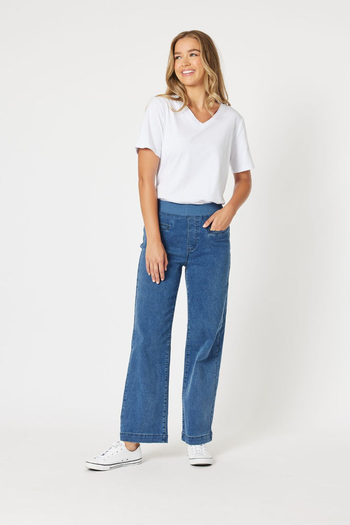 Threadz & Clarity Maddy Wide Leg Jean | Denim_Silvermaple Boutique