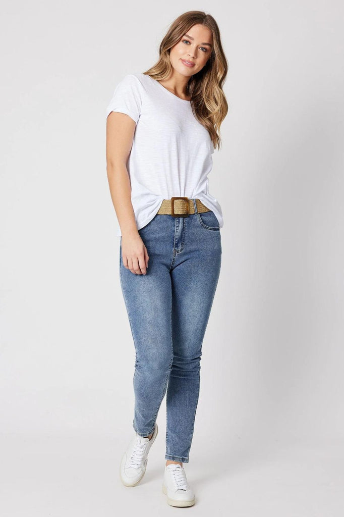 Threadz & Clarity Sophie Slim Leg Jean | Denim_Silvermaple Boutique