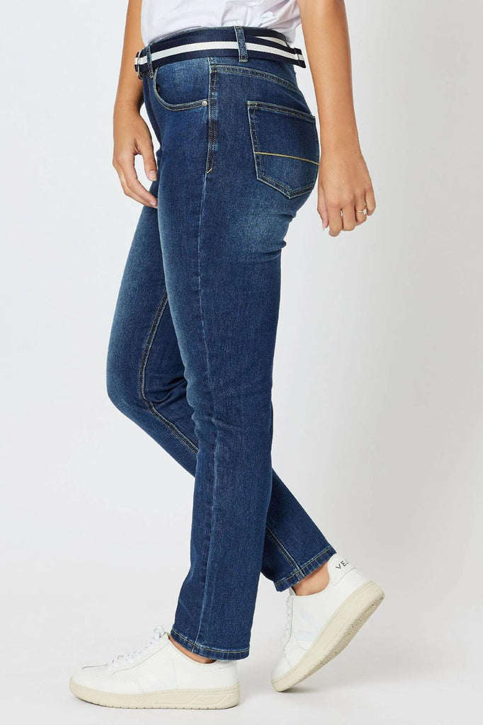 Threadz & Clarity Sammi Slim Leg Jean | Dark Denim_Silvermaple Boutique
