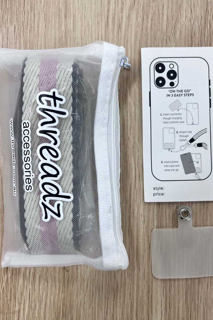 Threadz Crossbody Phone Strap | Pink_Silvermaple Boutique
