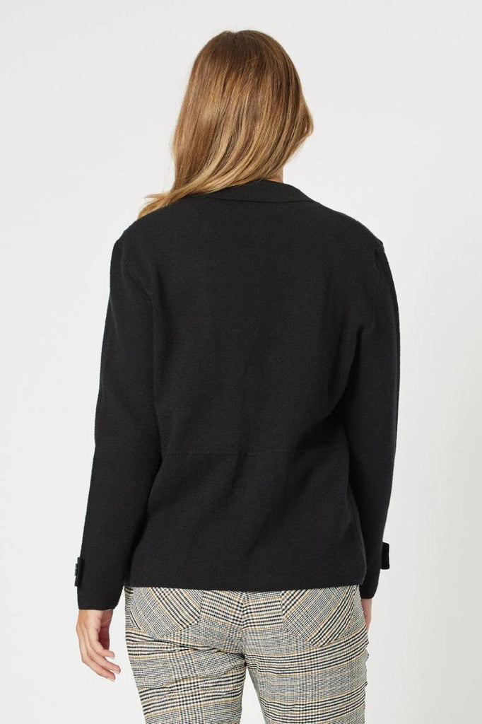 Threadz & Clarity Tasha Knit Jacket | Black _Silvermaple Boutique