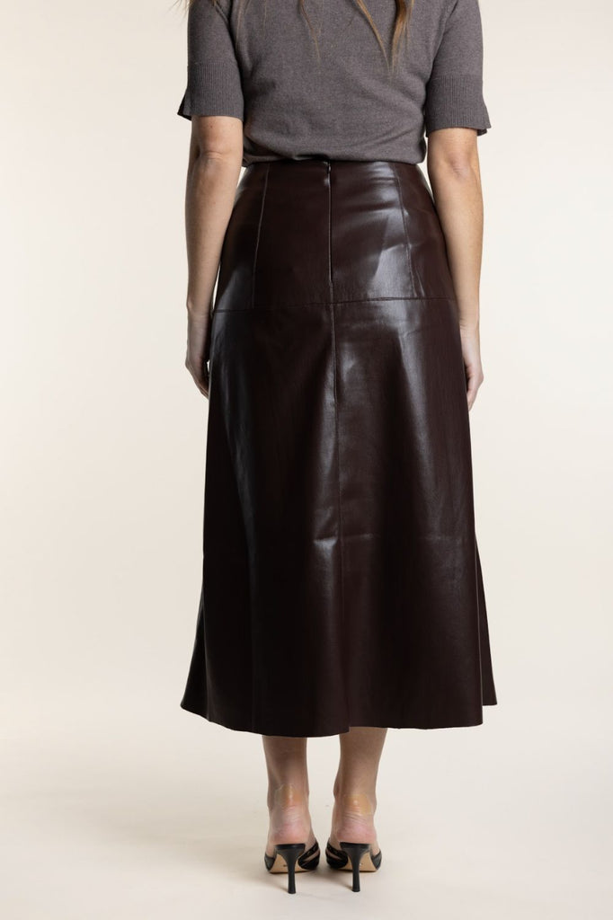 Two T's Faux Leather Skirt | Coco_Silvermaple Boutique