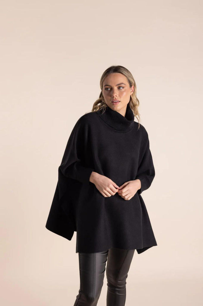 Oversized Pullover | Black - Silvermaple Boutique