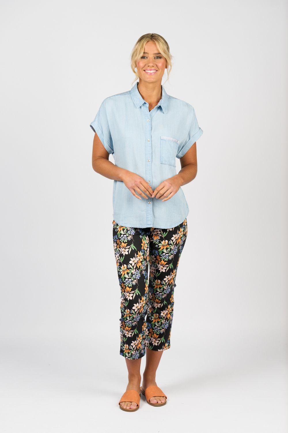 Vassalli - Chambray Shirt | Blue Hue - Shirt - Silvermaple Boutique 