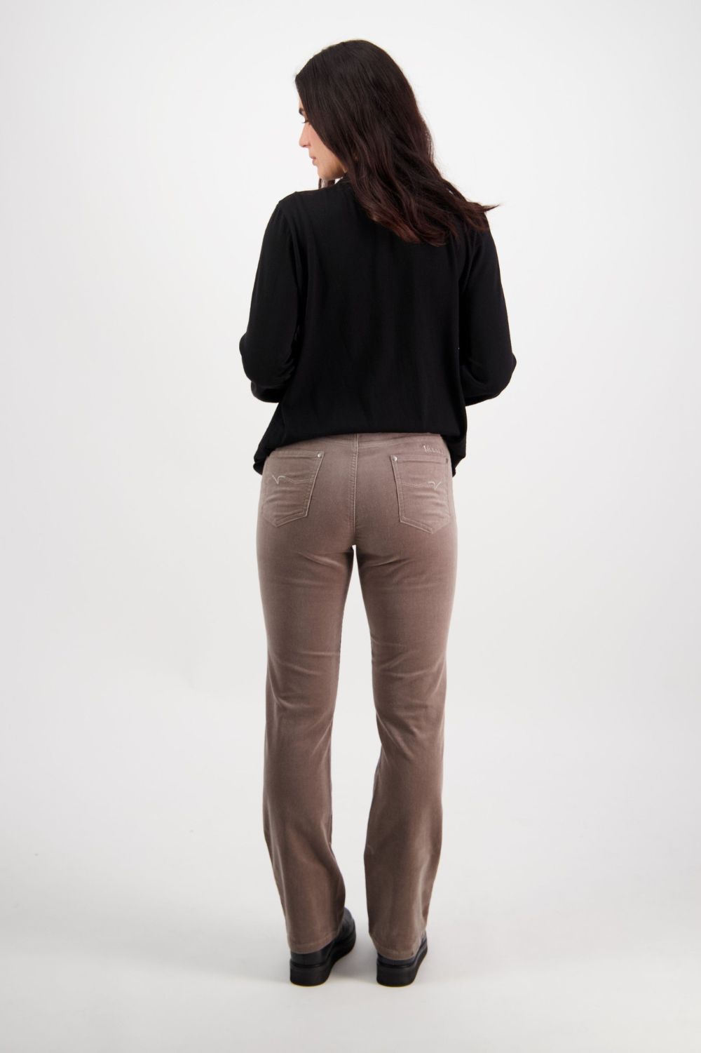 Vassalli - Straight Leg Fly Cords | Taupe - Pants - Silvermaple Boutique 