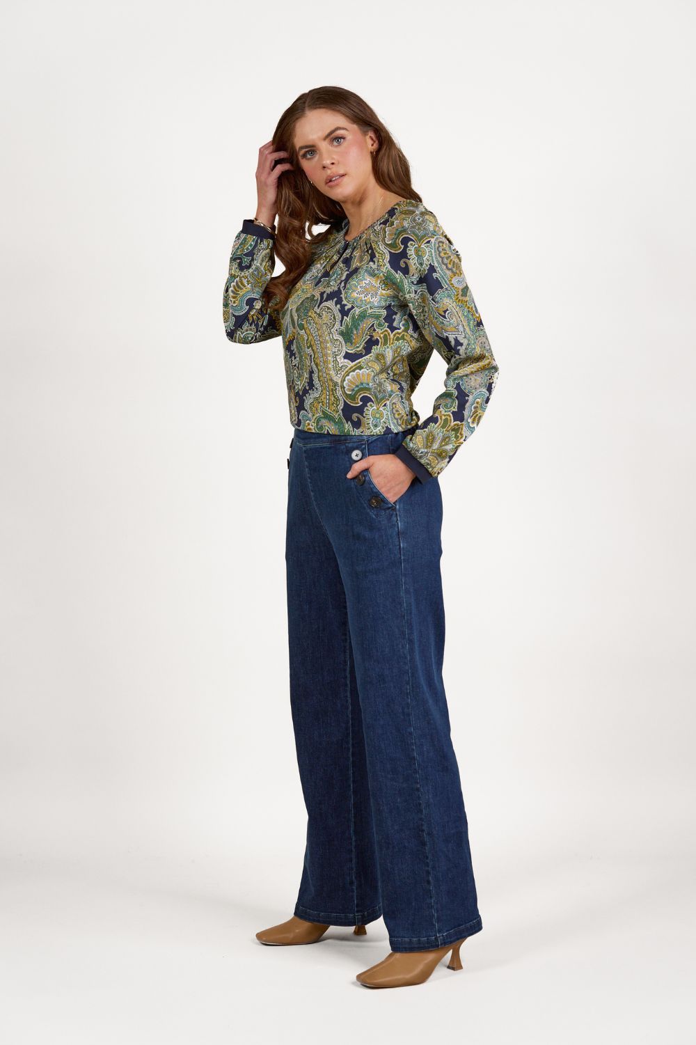 Vassalli - Wide Leg Jean | Dark Indigo - Jeans - Silvermaple Boutique 