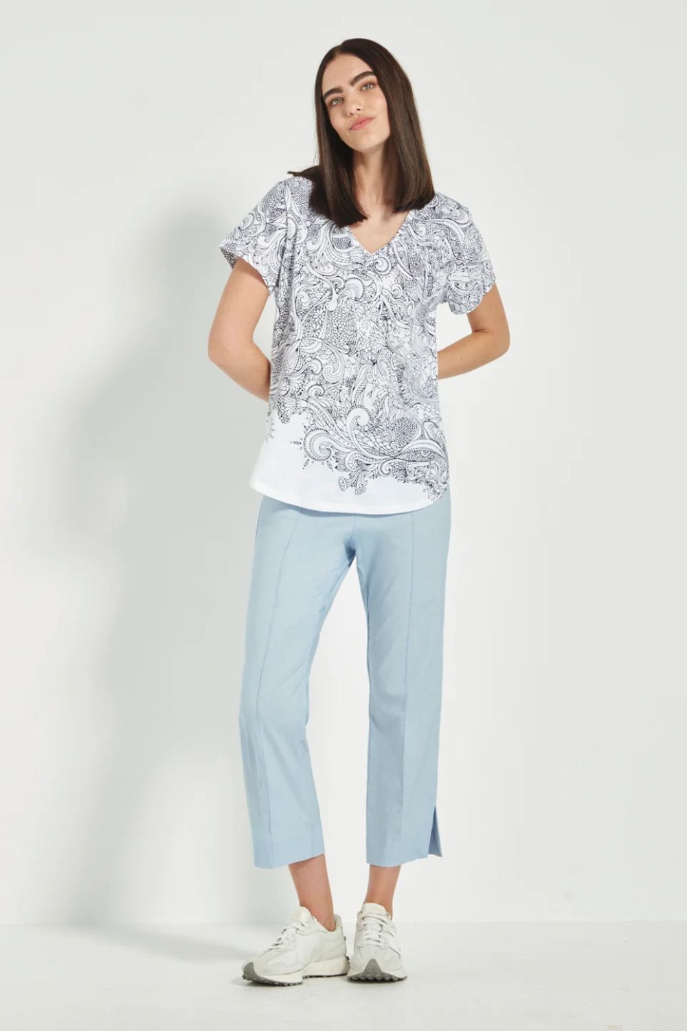 Verge - Verge Acrobat 7/8 Pant | Chambray - Pants - Silvermaple Boutique 