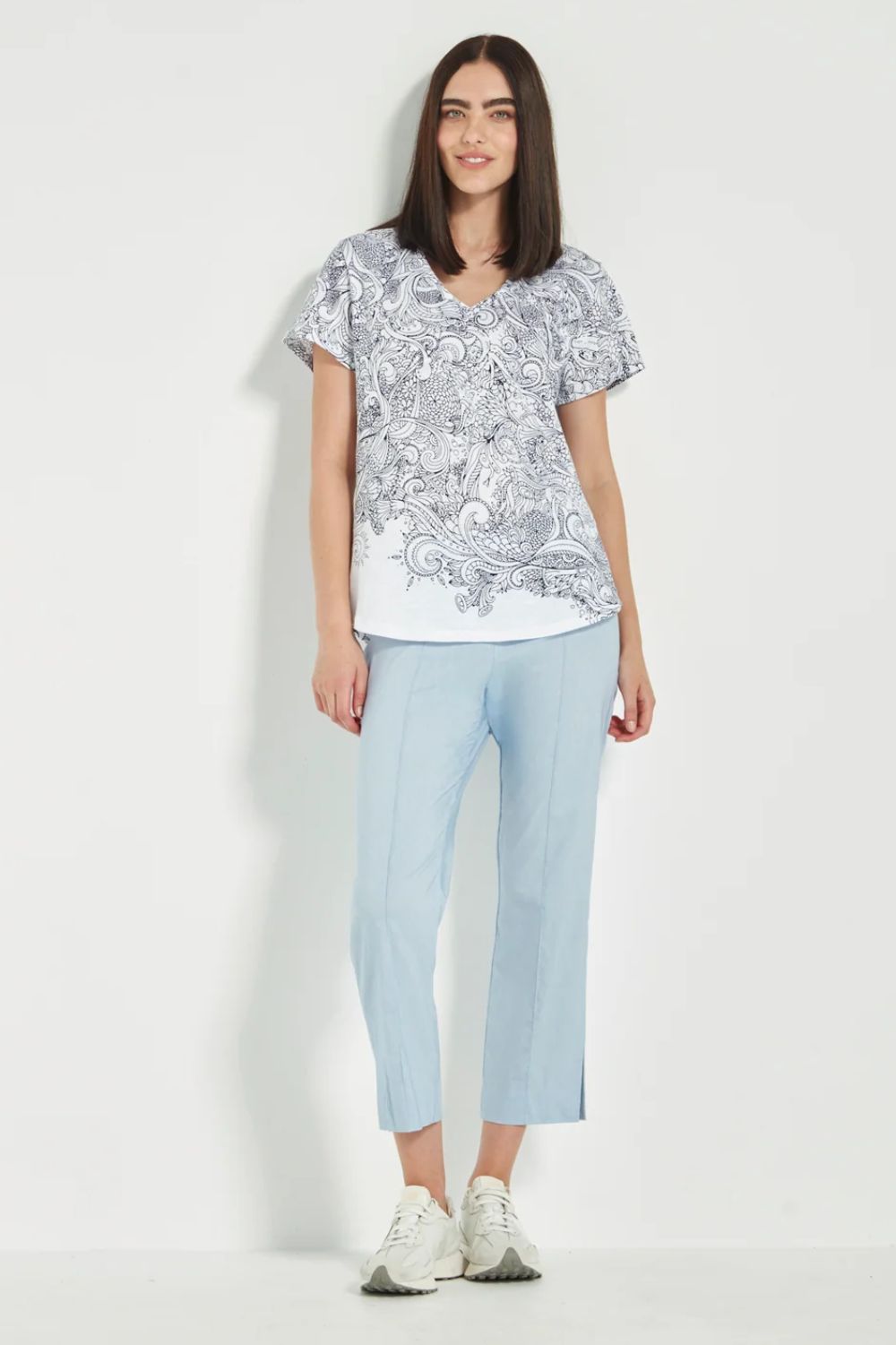 Verge - Verge Acrobat 7/8 Pant | Chambray - Pants - Silvermaple Boutique 