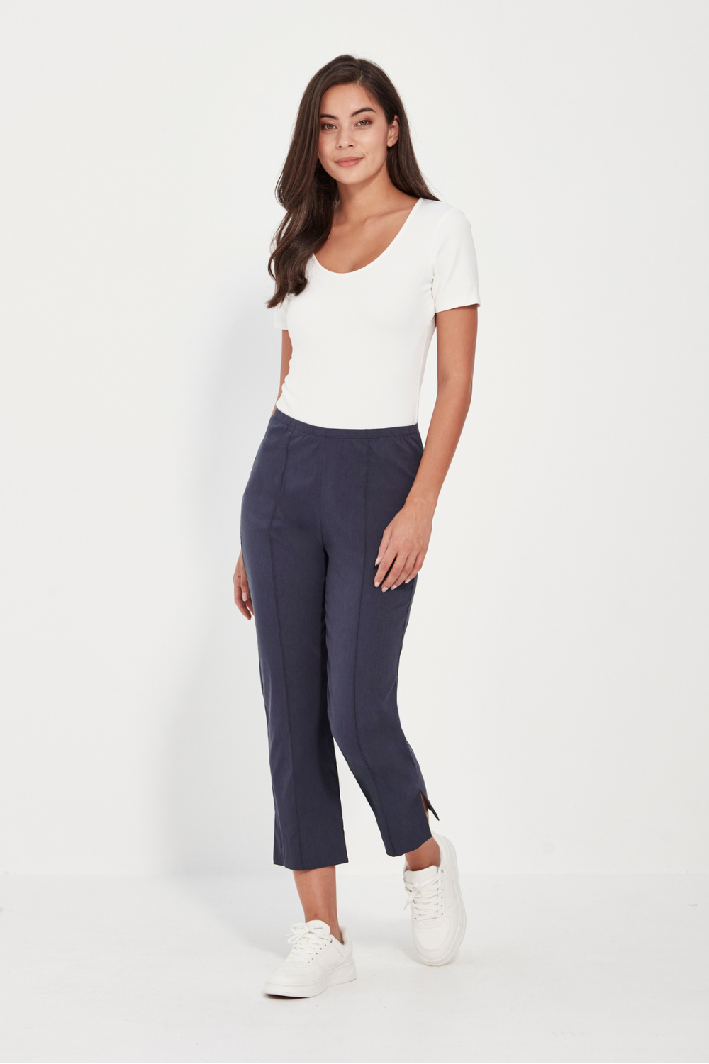 Verge - Verge Acrobat 7/8 Pant | Denim Marle - Pants - Silvermaple Boutique 