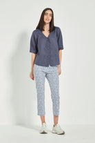 Verge - Verge Acrobat Tile 7/8 Pant | Denim - Pants - Silvermaple Boutique 