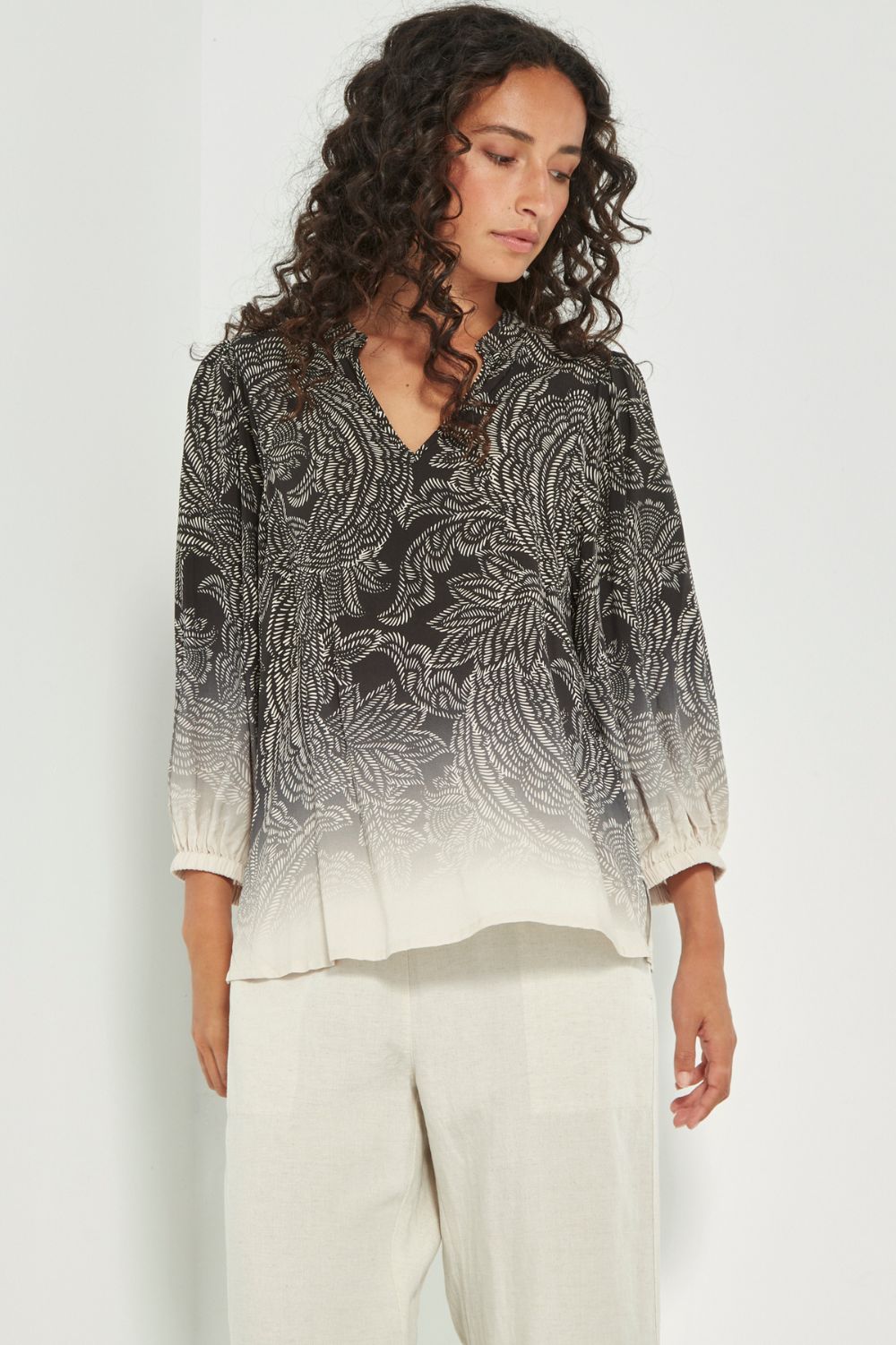 Verge - Verge Amara Blouse | Print - Blouse - Silvermaple Boutique 
