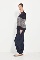 Verge - Verge Brag Sweater | Ink Stripe - Jumper - Silvermaple Boutique 