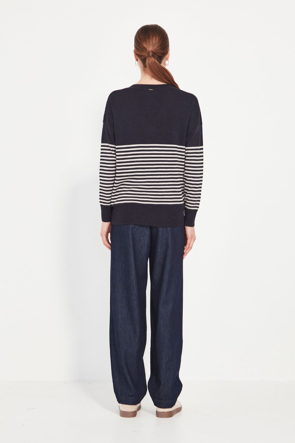 Verge - Verge Brag Sweater | Ink Stripe - Jumper - Silvermaple Boutique 