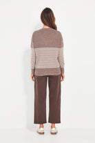 Verge - Verge Brag Sweater | Truffle Stripe - Jumper - Silvermaple Boutique 