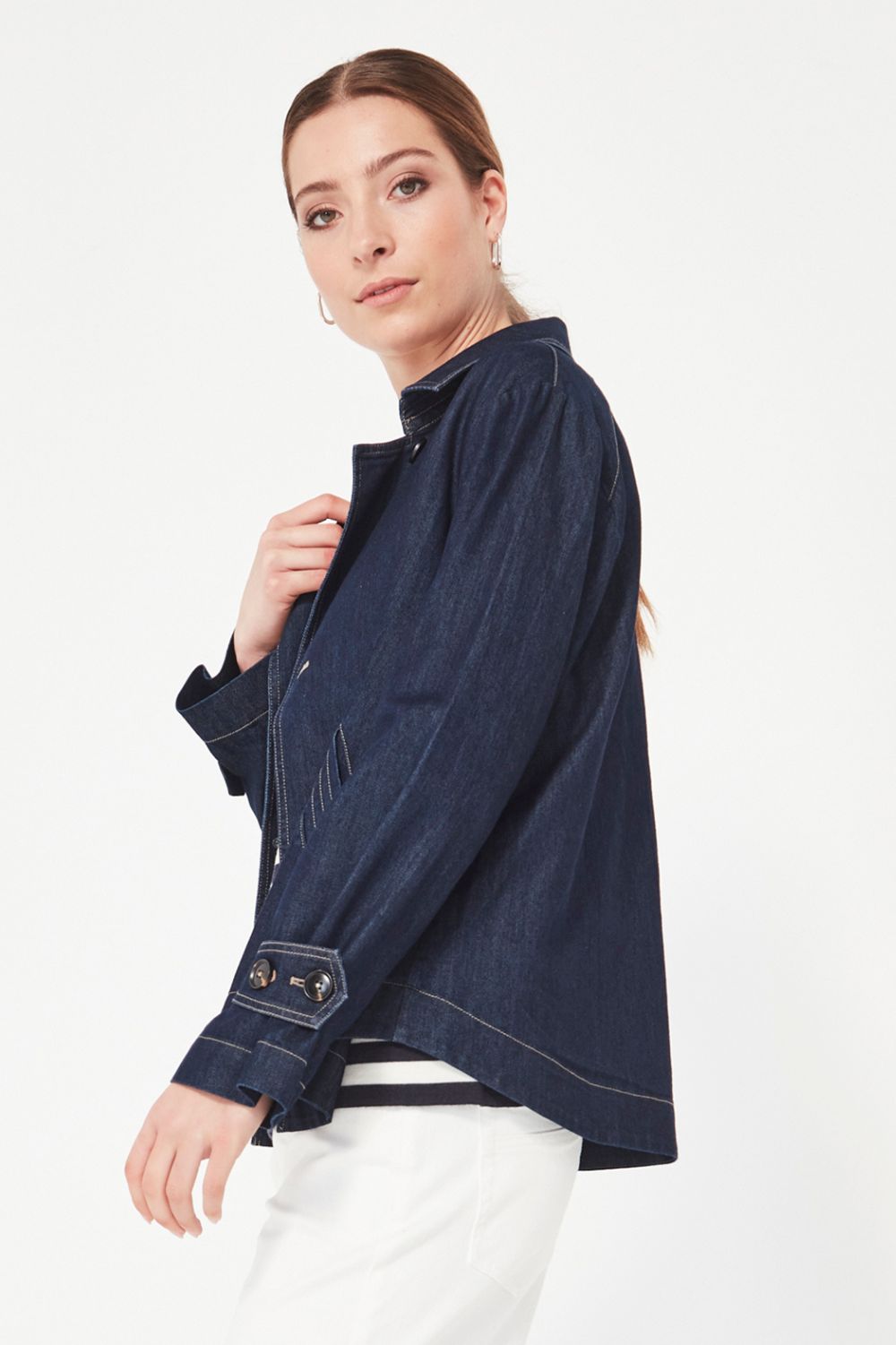 Verge - Verge Cade Jacket | Dark Denim - Jacket - Silvermaple Boutique 