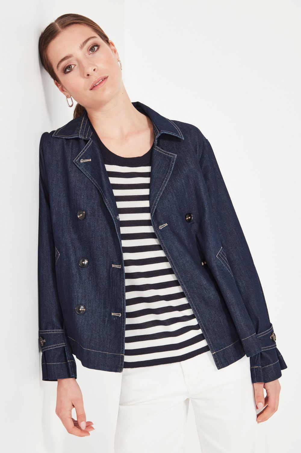 Verge - Verge Cade Jacket | Dark Denim - Jacket - Silvermaple Boutique 
