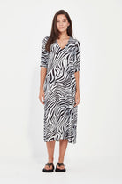 Verge - Verge Casey Dress | Zebra Print - Dress - Silvermaple Boutique 