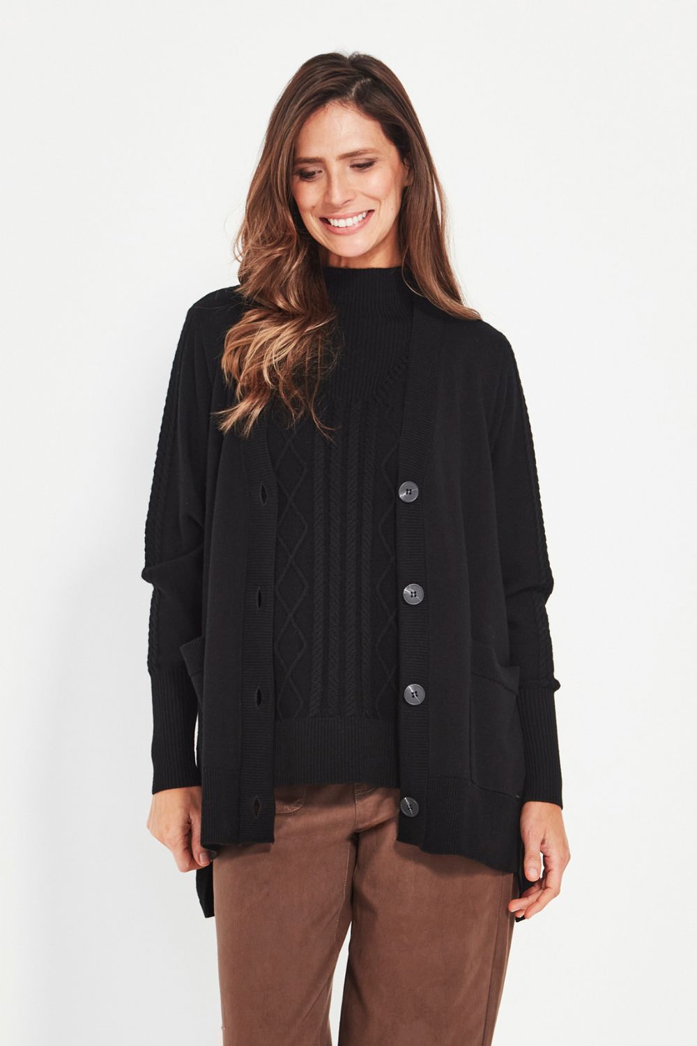 Verge - Verge Cherish Cardi | Black - Cardigan - Silvermaple Boutique 