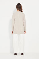 Verge - Verge Cherish Cardi | Chalk Marle - Cardigan - Silvermaple Boutique 