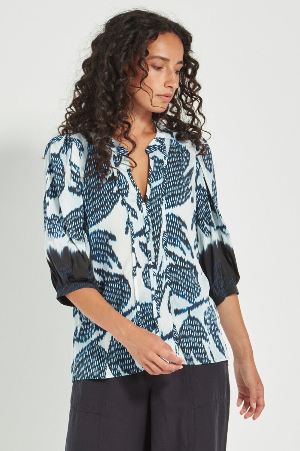 Verge - Verge Dynasty Top | Print - Top - Silvermaple Boutique 