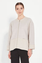 Verge - Verge Faye Jacket | Oyster - Jacket - Silvermaple Boutique 