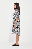 Verge - Verge Julia Dress | Zebra Print - Dress - Silvermaple Boutique 