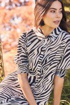 Verge - Verge Julia Dress | Zebra Print - Dress - Silvermaple Boutique 