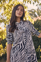Verge - Verge Julia Dress | Zebra Print - Dress - Silvermaple Boutique 